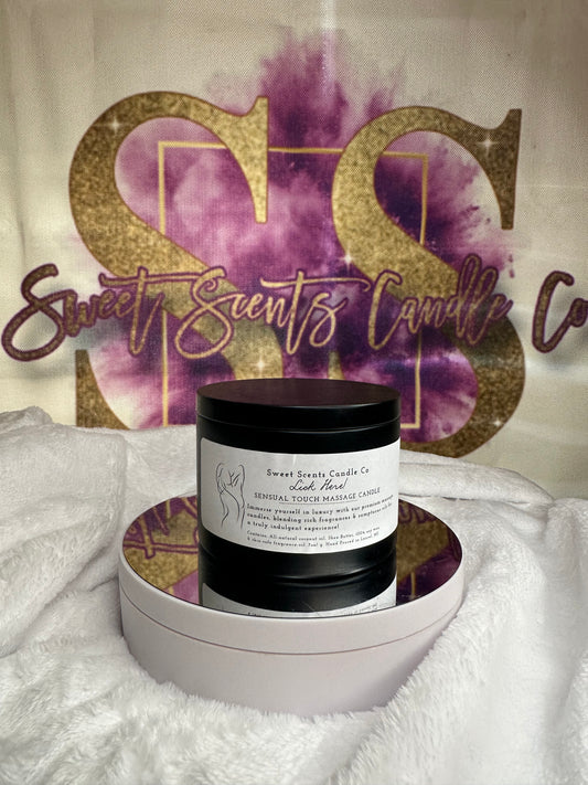 “Lick Here” Massage Candle