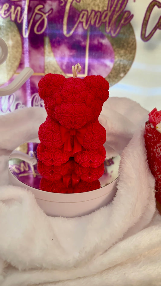 Bear Pillar Candle